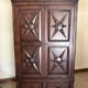 Dark Brown Wood Armoire